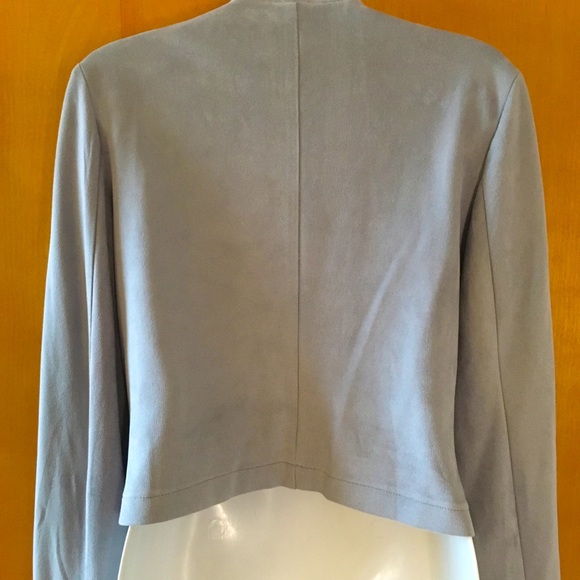 NWT Faux suede gray blue jacket - Picture 7 of 7